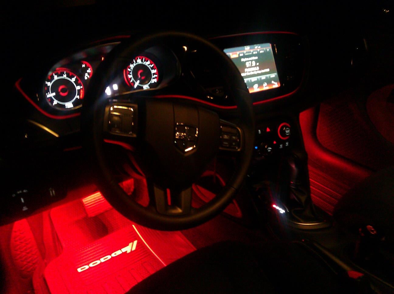 Red Interior Leds Lighting Dodge